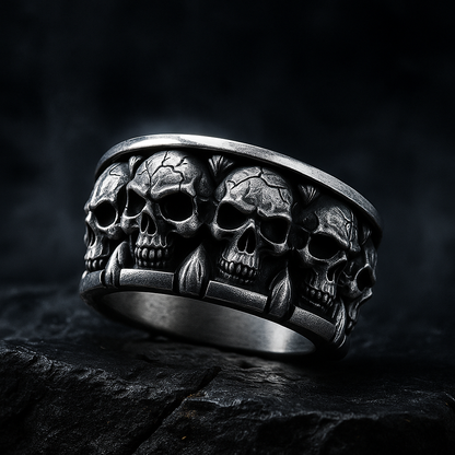 Classic skull fashion ringsories