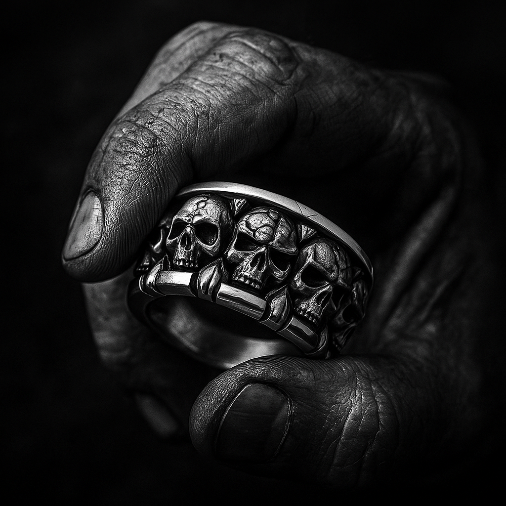 Classic skull fashion ringsories