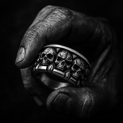 Classic skull fashion ringsories