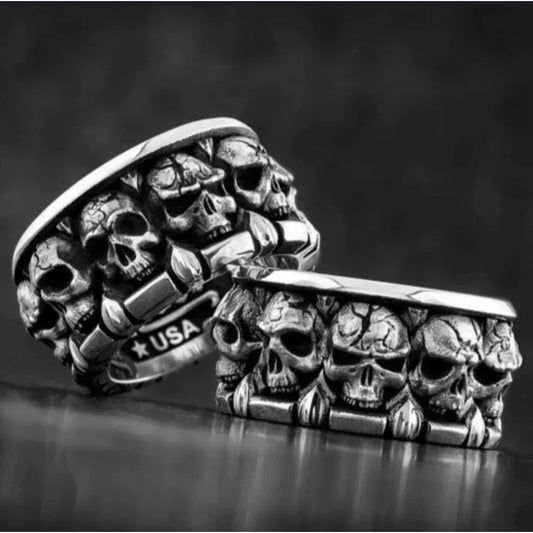 Classic skull fashion ringsories