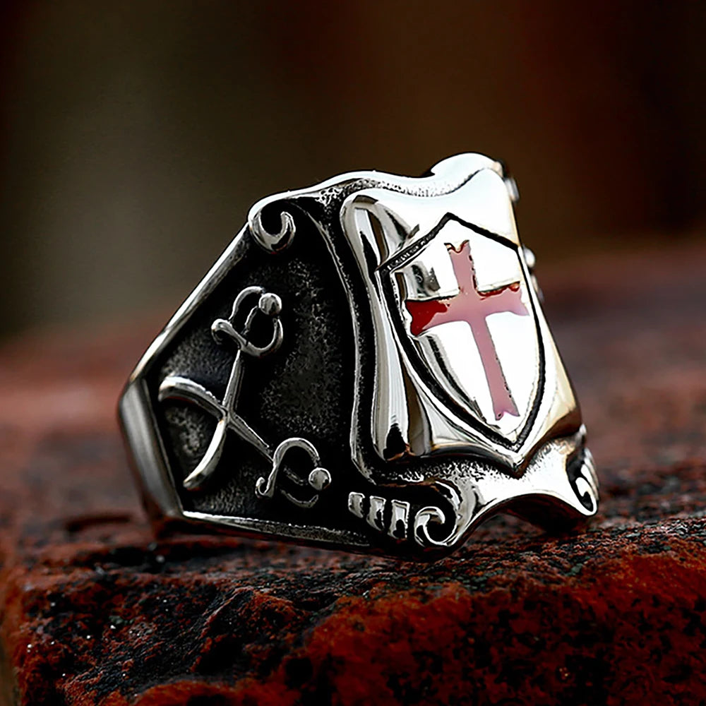 Classic Knights Templar Cross Ring