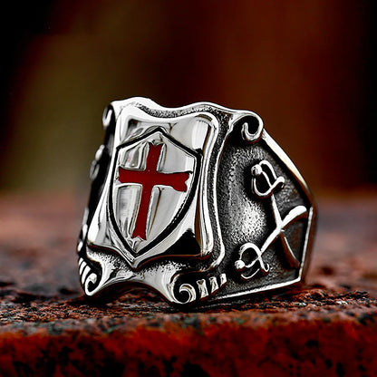 Classic Knights Templar Cross Ring