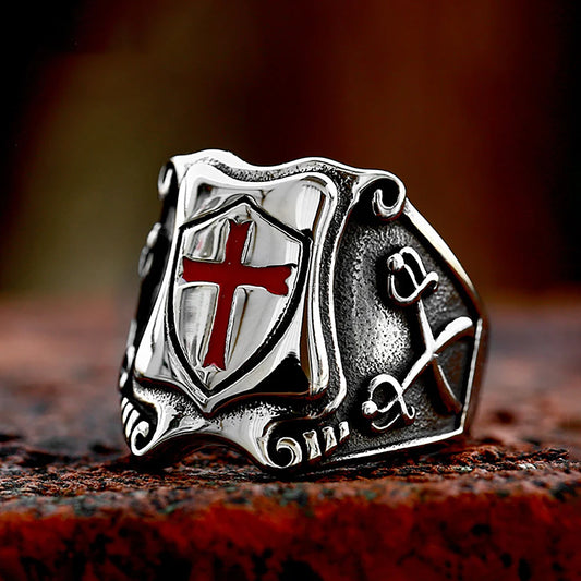 Classic Knights Templar Cross Ring