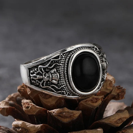 Goth Pirate Skeleton Octopus Ring