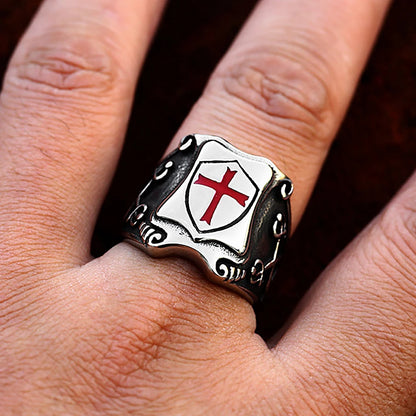 Classic Knights Templar Cross Ring