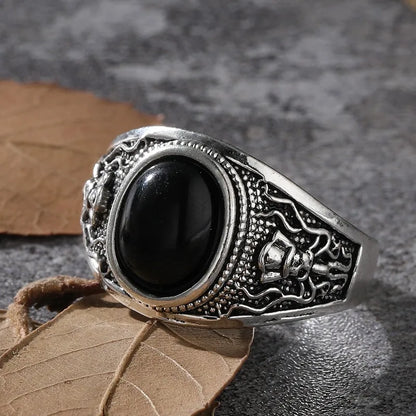 Goth Pirate Skeleton Octopus Ring