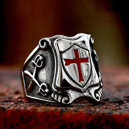 Classic Knights Templar Cross Ring
