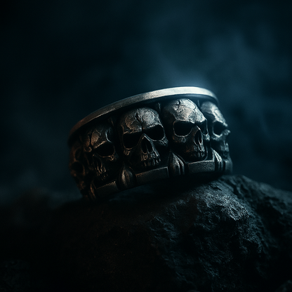 Classic skull fashion ringsories