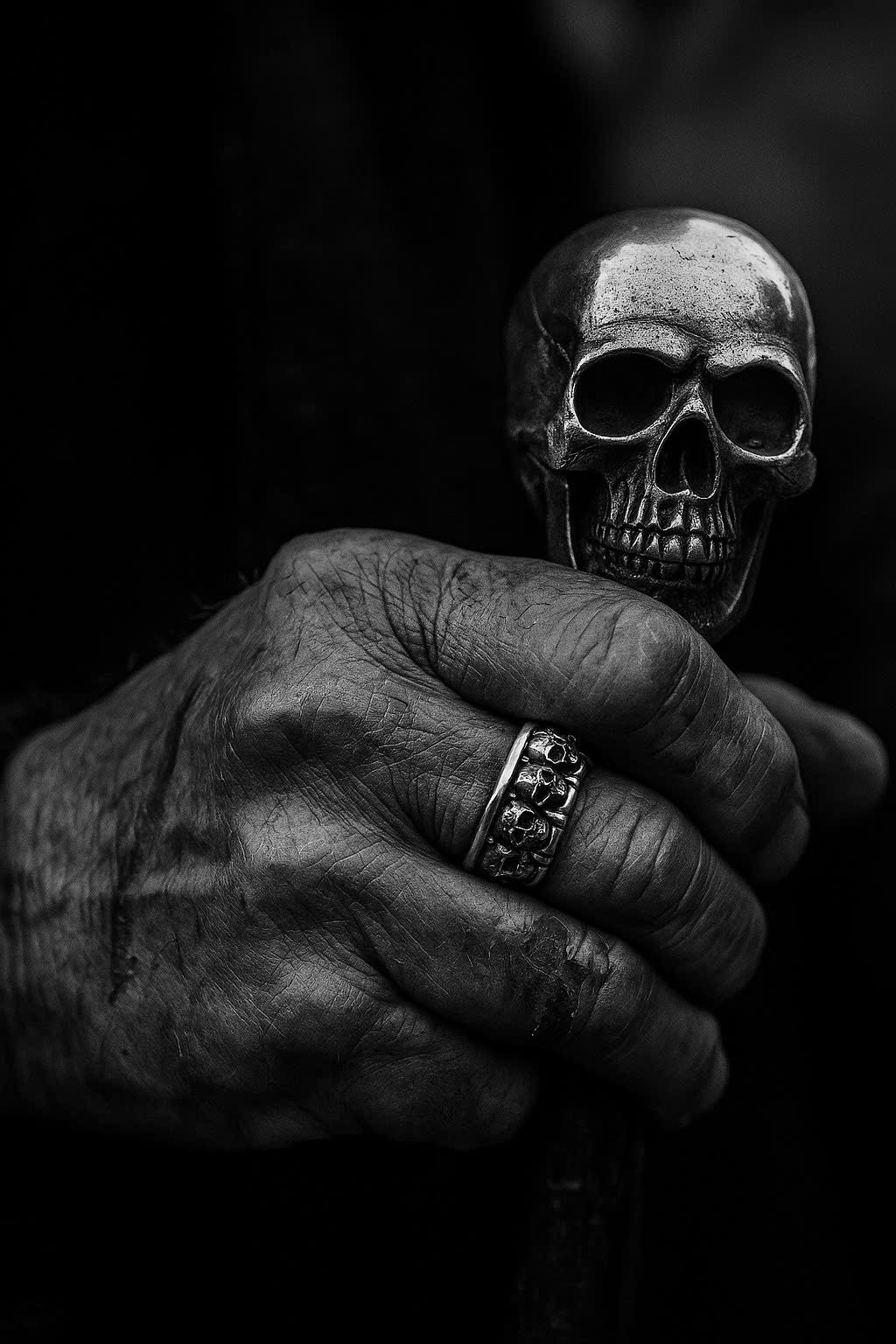 Classic skull fashion ringsories